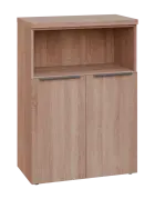 SIN 3 - 8DN kancelářská skříň, 2-dveřová/nika, 1120x800x400, dub bardolino